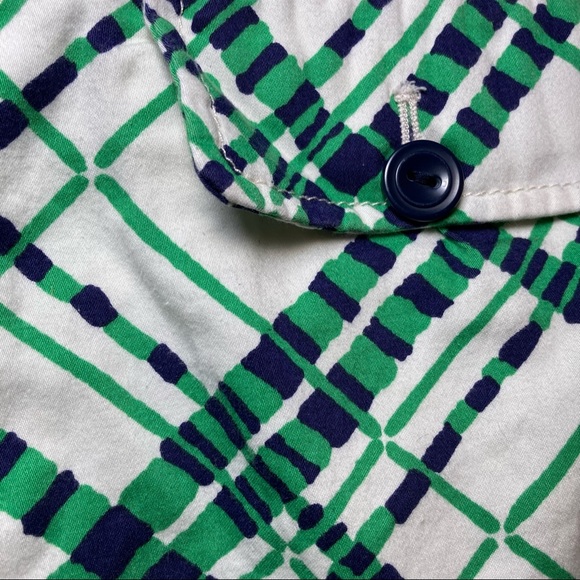 Anthropologie Womens hei hei Shorts Size 0 Multicolor Green White Geometric - Picture 16 of 16